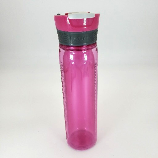 Contigo 24 oz Autoseal Water Bottle BPA-Free Plastic Purple Clip Handle Preowned