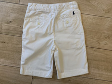 Boys SMART White RALPH LAUREN SHORTS (age8)