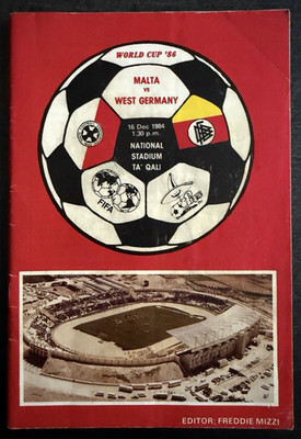 16.12.1984 Länderspiel WM-Qualifikation Malta - Deutschland