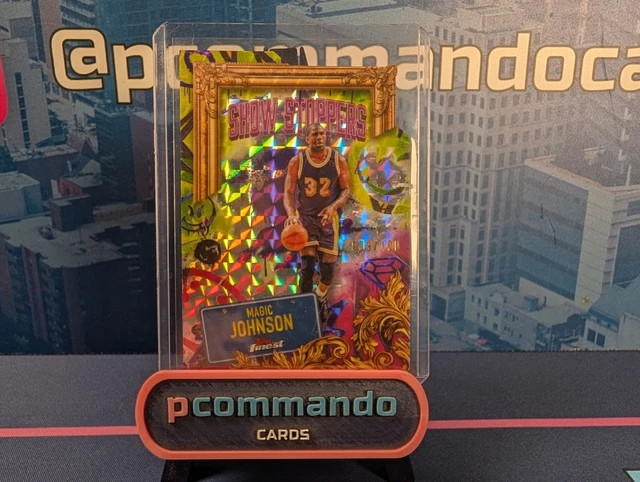 2024-25 Topps Finest Magic Johnson /100 Numbered Show Stoppers Card