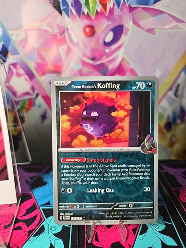 Team Rocket's Koffing 125/182 Sv10: Destined Rivals Reverse Holo - Picture 2 of 4