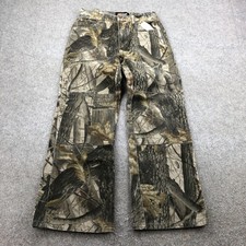Outfitters Ridge Pants Womens 14R Brown Camo Twill Straight Leg Outdoor Hunting