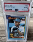 Topps 1990 Ken Griffey Jr. #336  PSA 8 Seattle Mariners Baseball Card