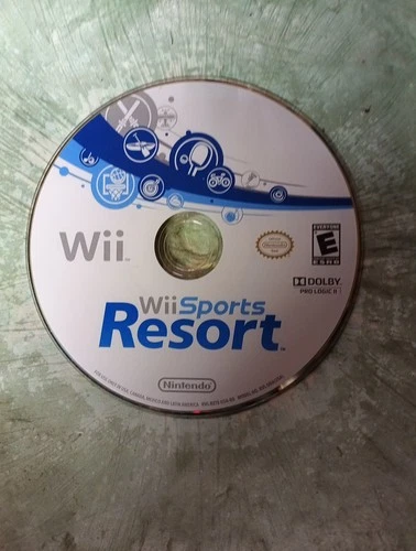 Wii Sports Resort (Nintendo Wii, 2009) DISC ONLY Plus Wii Play Disc With Case