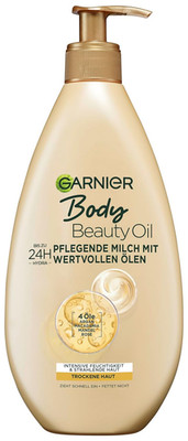 Garnier Nährende Öl Milch/Körper Öl Mit 4 Wertvollen Ölen: Argan, Macadamia, Man