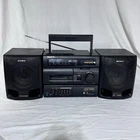 Sony Boombox CFS-1055 AM/FM Cassette Player Equalizer Mega Bass - TESTED ~READ~