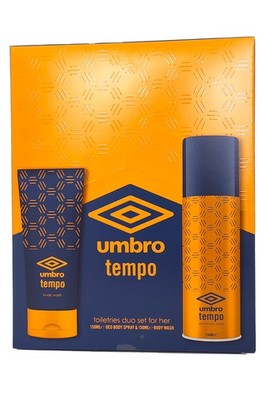 Umbro Tempo Deo Spray 150ml Body Wash 150ml Damenduft fruchtiger Duft