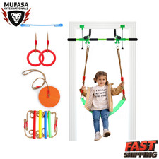 Columpio de puerta para niños y barra de tracción para adultos | Gimnasio familiar interior y juego