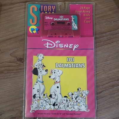 Vintage Disney 101 Dalmatians Read-Along Book Story w/ Cassette Tape Sealed