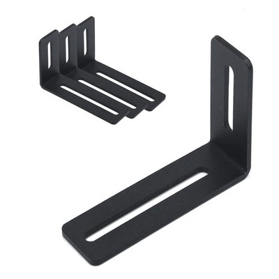 Crapyt L-Type Metal Brackets Long Shelf Brackets Slotted 1/4'' Radius Corner C...