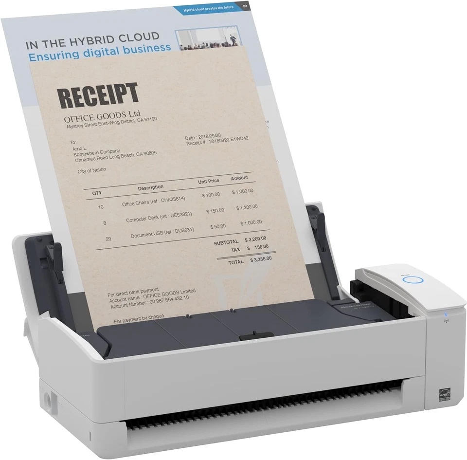 ScanSnap iX1300 Automatic Document Scanner - White - Business Card to A4, Duplex - Image 2 of 4