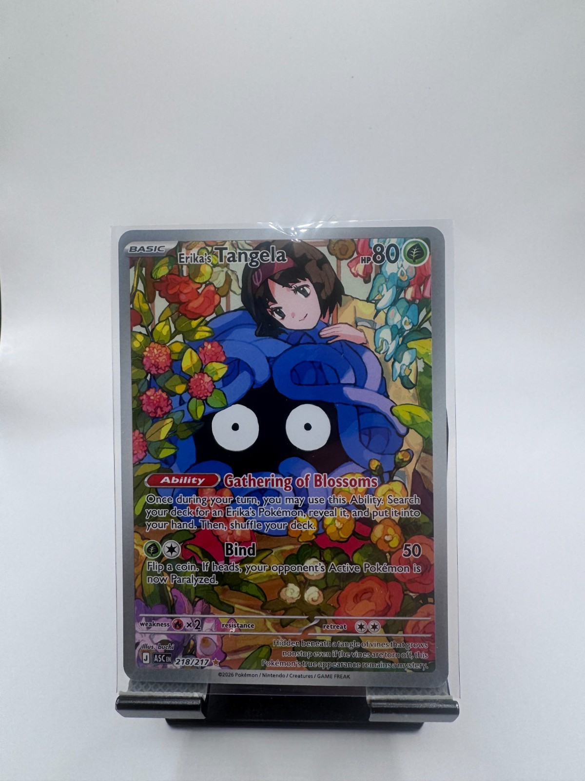 Erika's Tangela 218/217 Illustration Rare Pokemon Ascended Heroes IR Holo