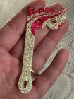Vtg Barbie 1986 Jewel Secrets Fashion # 1859 Red Gold Silver Glitter Mask