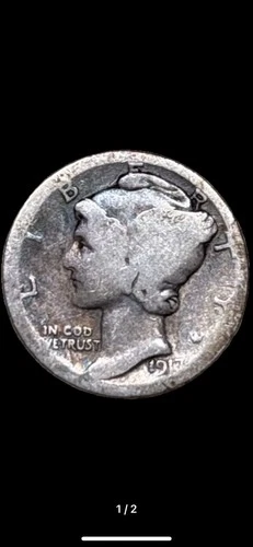 Mercury Dime 1917 D AG Silver