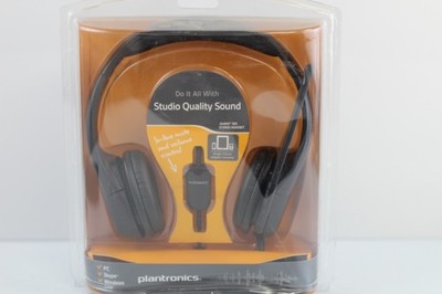 Plantronics Audio A355 Headset Kopfhörer Mit Mikrofon Mic Schwarz