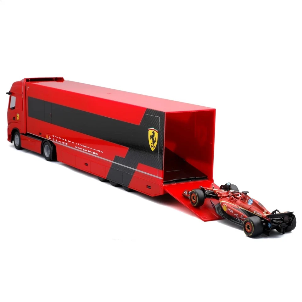 FERRARI Modello Truck Iveco S-Way 570 Con Auto LECLERC SF-24 F1 Scala 1/43 - Immagine 3 di 4