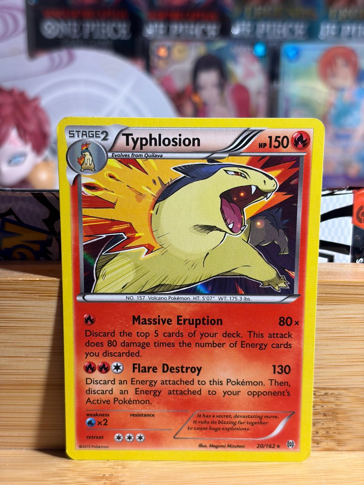 TYPHLOSION 20/162 BREAKthrough Holo Rare Holo Pokemon TCG Lightly Played