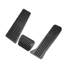 3 Pcs Anti Slip No Drilling Aluminum Alloy Pedal Covers Foot Pedal Pads for