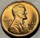 1942 D Lincoln Wheat Cent BU RD T397