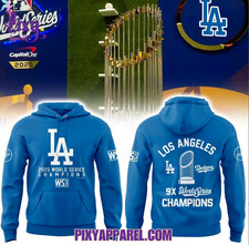 Los Angeles Dodger 2024-2025 9X World Series Champions 3D Hoodie