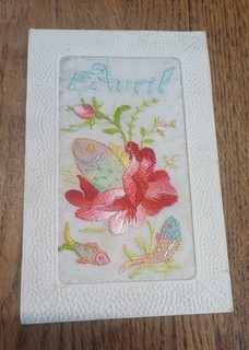 cpa fantaisie Cpa 1er Avril Cpa Brodée