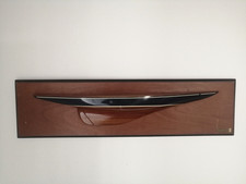 Mezzo Scafo Barca a Vela Nautica Mare Vintage Antico Quadro Legno ENDAVOUR