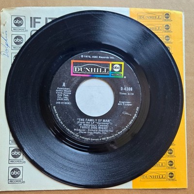 THREE DOG NIGHT The Family Of Man CLASSIC ROCK 45 7'' Record Vinyl Records