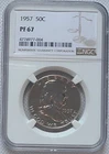1957 Franklin Half Dollar 50c NGC PF 67 Proof Uncirculated Coin