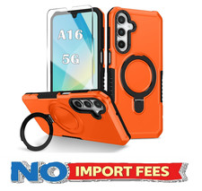 ELECWAY for Samsung Galaxy A16 5G Phone Case 2024 with Screen Protector, 360 Rot