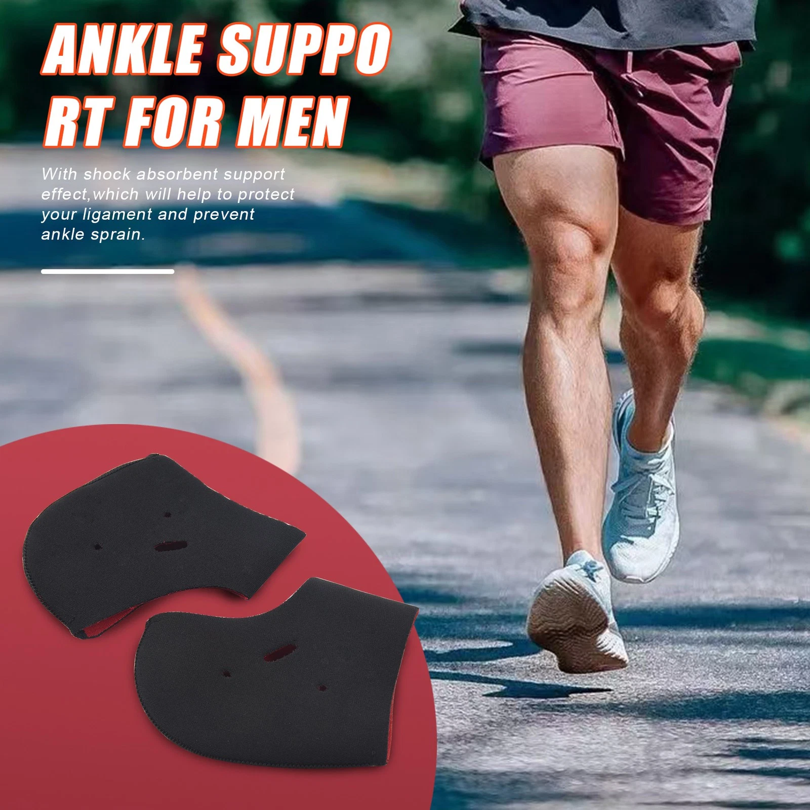 GRAFF Cavigliera Elastica Supporto Cavigliera Fascia Nera Supporto Salute Tutore Piedi X7C8