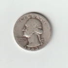 1 US Silver 1943 Washington Quarter