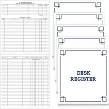 Kosiz 5 Pcs Large Check Registers for Desk Transaction Registers for Business...
