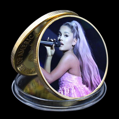 8pcs Ariana Grande US Pop Singer Gold Coin Beautiful and Sexy Live Show Medal - Picture 3 of 12