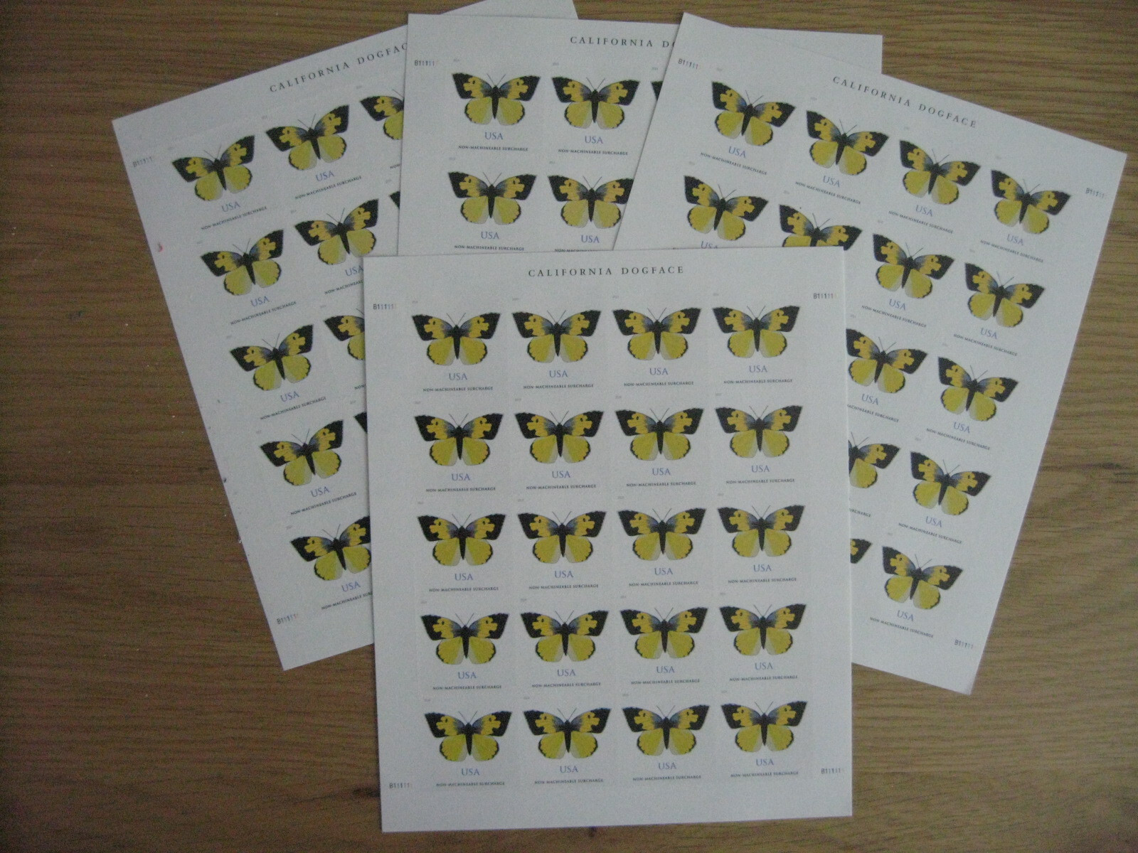 2019 Dogface Butterfly Nonmachinable postage. FOUR Sheets of 20 eBay