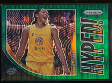 Candace Parker 2020 Panini Prizm WNBA Get Hyped Green Pulsar Prizm /25 #2