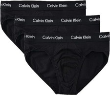 3-Pack Mutande Trunk  SLIP uomo hip briefs banda logata CALVIN KLEIN cotone nero