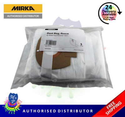Mirka Staubbeutel Vlies für DE 1025 L Vakuum - 5er-Pack - 8999000211 - Original Mirka
