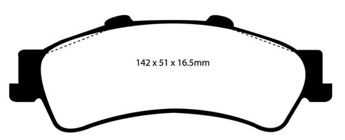 EBC Brakes Bundle - Rear 325mm USR Discs With Yellowstuff Pads - PD08KR124 | Progressive Parts - View #5