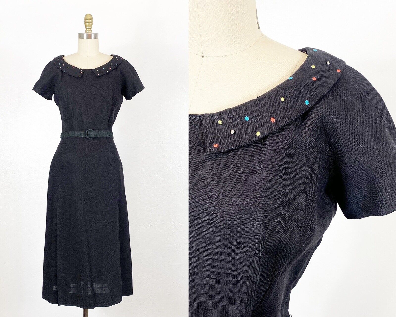 1950s Wiggle Dress - 1950s Party Dress - 1950s Dr… - image 1