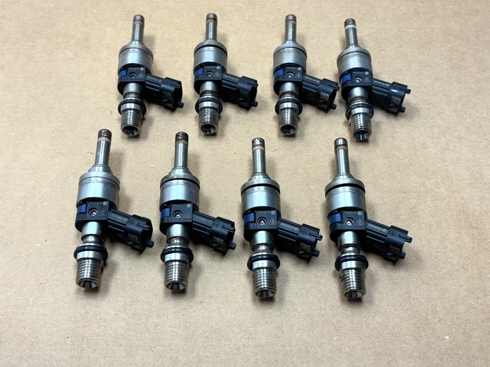 11 12 13 14 Porsche Cayenne 4.8L Fuel Injector Set of 8 PO34 OEM Foto 4 de 4