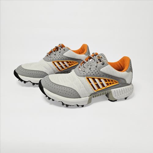 Zapatos de golf Adidas Climacool sin clavos naranja gris sistema de torsión C - para hombre talla 6 - Imagen 2 de 8