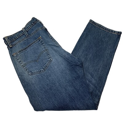 Levis 502 Denim Jeans Regular Taper Stretch Distressed Blue NWT