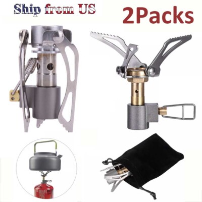 2x Mini 3000W Outdoor Cooking Burner Folding Camping Gas Stove For BRS-3000T NEW