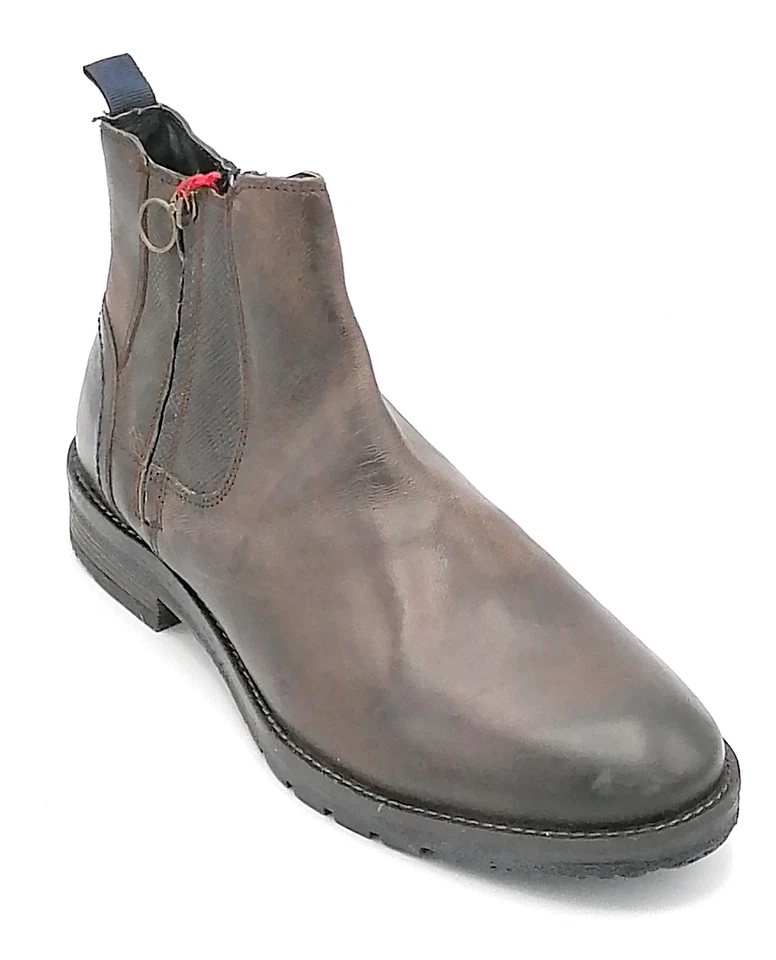 Wrangler 92061 Botines Piel Cabeza Marrón Oscuro Doble Cremallera W - Imagen 2 de 4