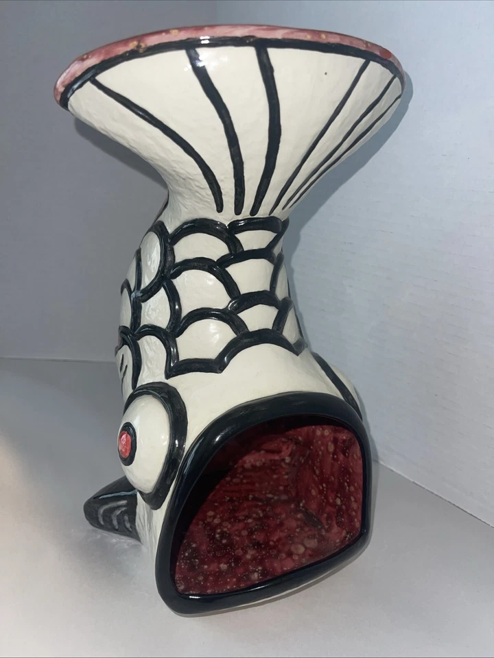 "Chimenea de mesa Tiki chimenea suculenta candelabro chimenea 11"" Fish Chiminea" Foto 2 de 4