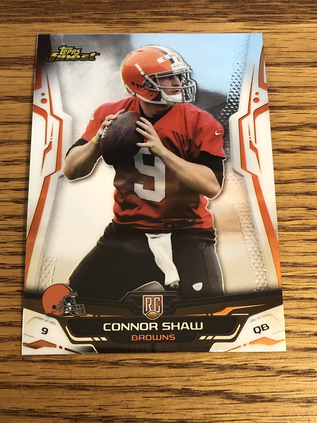 Connor Shaw RC 2014 Topps Finest Browns Card #139   *5202*