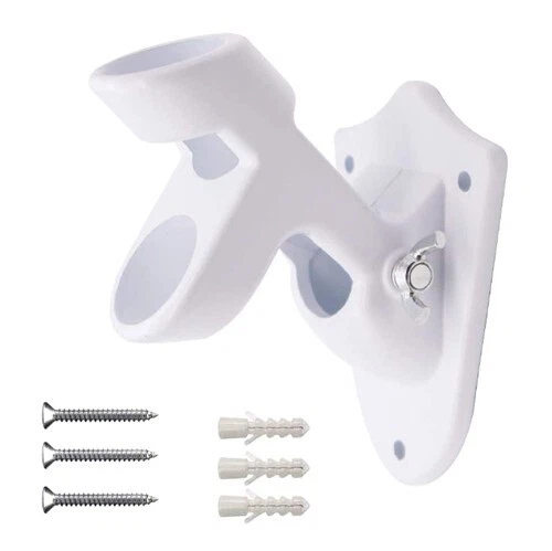 PACK de 2 soportes para poste de bandera soporte de montaje en pared casa de 2 posiciones Foto 2 de 4