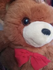 Vintage 1984 Dan Dee Teddy Bear 24" Real Mohair Brown Bear