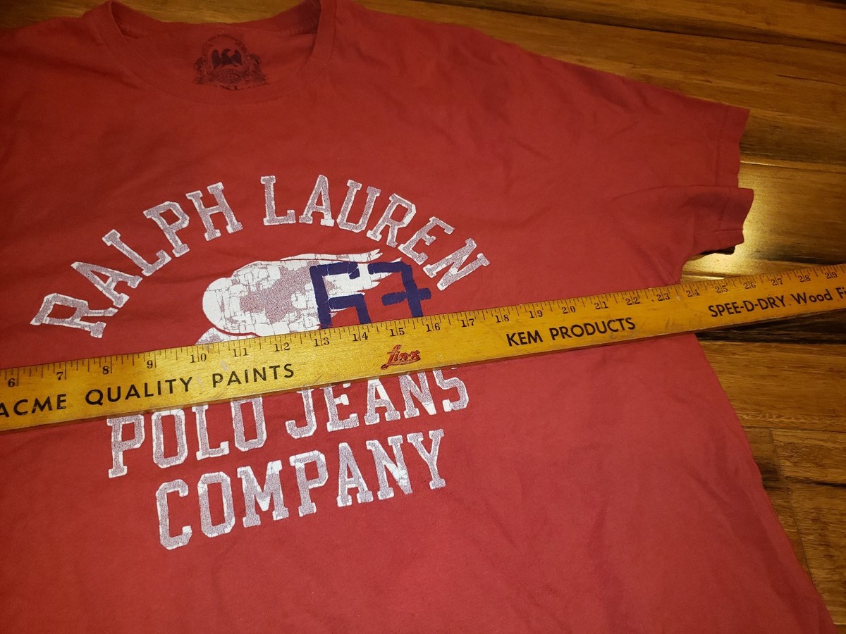Ralph Lauren 67 Polo Jeans Co. XL Vintage Graphic Tee T-Shirt