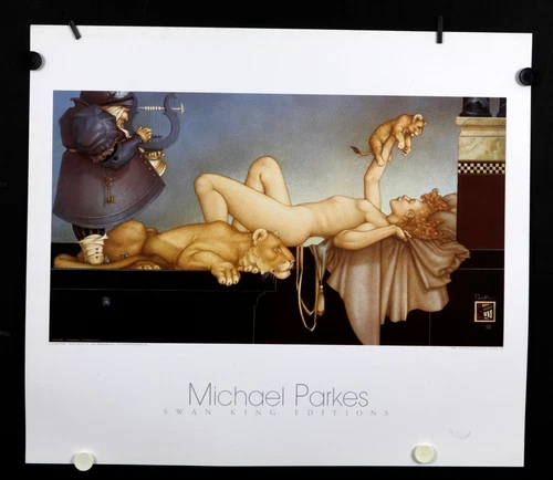 Michael Parkes  - Dawn - 1998 - Swan Lake   - Offset Poster